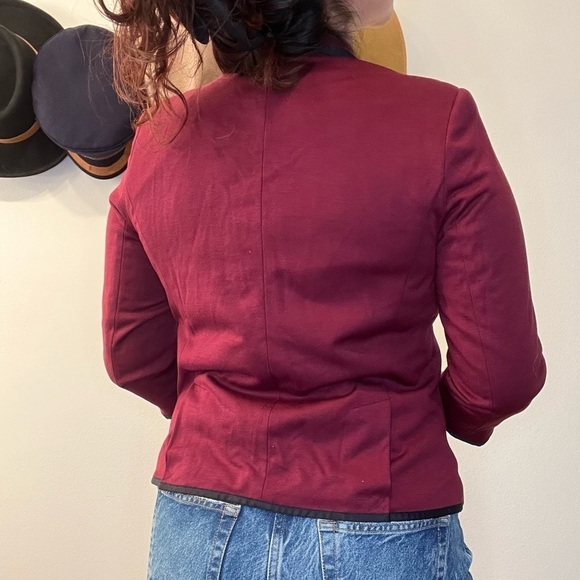 JCP Maroon and Black Blazer - Picture 2 of 9